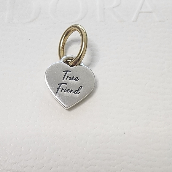 Pandora Jewelry - Pandora Two-tone true friend Dangle Charm